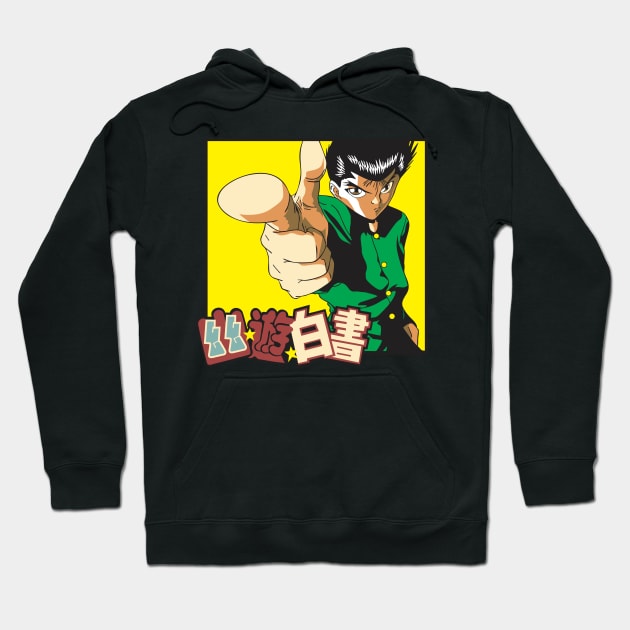 Yusuke anime Fanart Hoodie by Planet of Tees